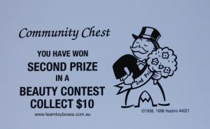 PARTS ONLY - Monopoly Board Game 2006 Hasbro Version - #7 Community Chest Card Only