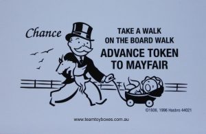 PARTS ONLY - Monopoly Board Game 2006 Hasbro Version - #8 Chance Card Only