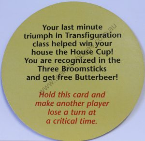 PARTS ONLY - Scene It? Board Game "Harry Potter" Edition - (1) #8 House Points Card Only