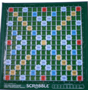 PARTS ONLY - Travel Scrabble Board Game - (1) Playing Board Only