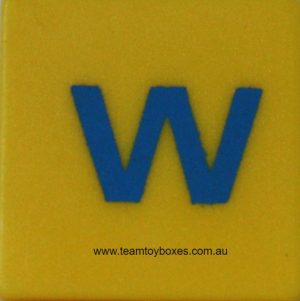 PARTS ONLY - Scrabble Junior Board Game - (1) Plastic Letter W Only