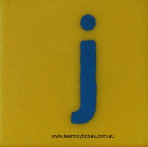 PARTS ONLY - Scrabble Junior Disney Edition Board Game - (1) Plastic Letter J Only