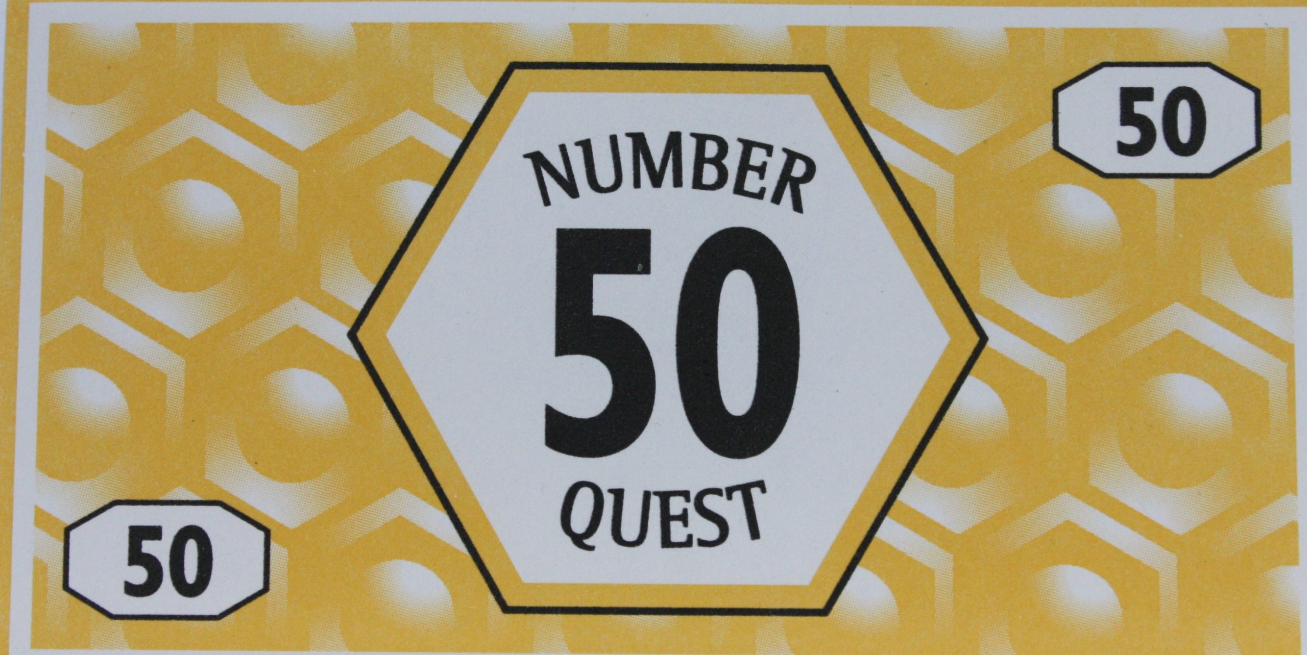 PARTS ONLY - Number Quest Board Game - (1) Pack of Ten $50 Money Only