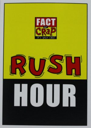 PARTS ONLY - Fact Or Crap Board Game - (1) Pack of 20 Rush Hour Cards Only