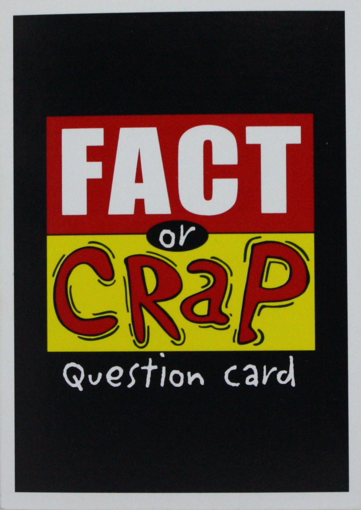 PARTS ONLY - Fact Or Crap Board Game - (1) Pack of 30 Question Cards Only