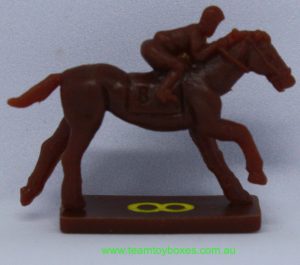 PARTS ONLY - Home Stretch Horse Racing Board Game - (1) No. 8 Plastic Racehorse Only (New)