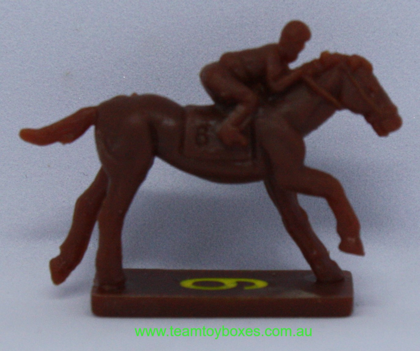 PARTS ONLY - Home Stretch Horse Racing Board Game - (1) No. 6 Plastic Racehorse Only (New)