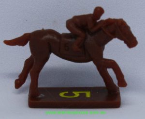 PARTS ONLY - Home Stretch Horse Racing Board Game - (1) No. 5 Plastic Racehorse Only (New)