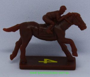 PARTS ONLY - Home Stretch Horse Racing Board Game - (1) No. 4 Plastic Racehorse Only (New)
