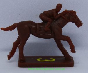 PARTS ONLY - Home Stretch Horse Racing Board Game - (1) No. 3 Plastic Racehorse Only (New)