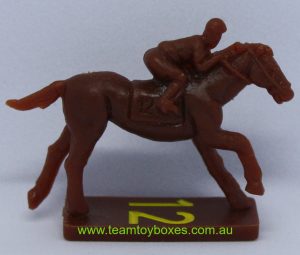 PARTS ONLY - Home Stretch Horse Racing Board Game - (1) No. 12 Plastic Racehorse Only (New)