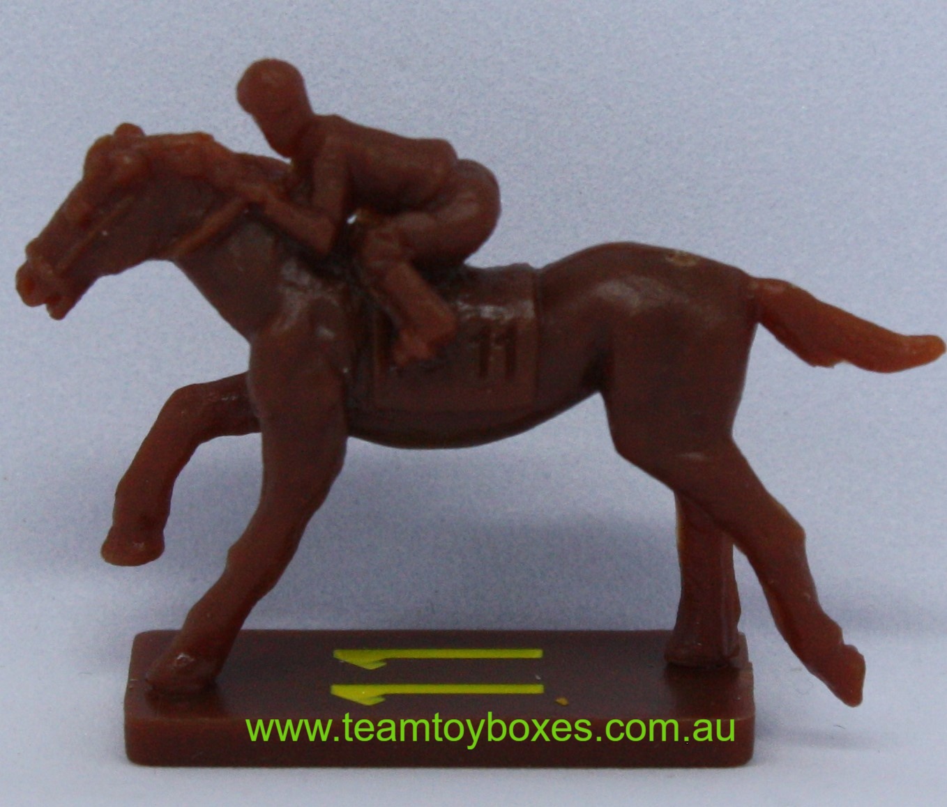 PARTS ONLY - Home Stretch Horse Racing Board Game - (1) No. 11 Plastic Racehorse Only (New)
