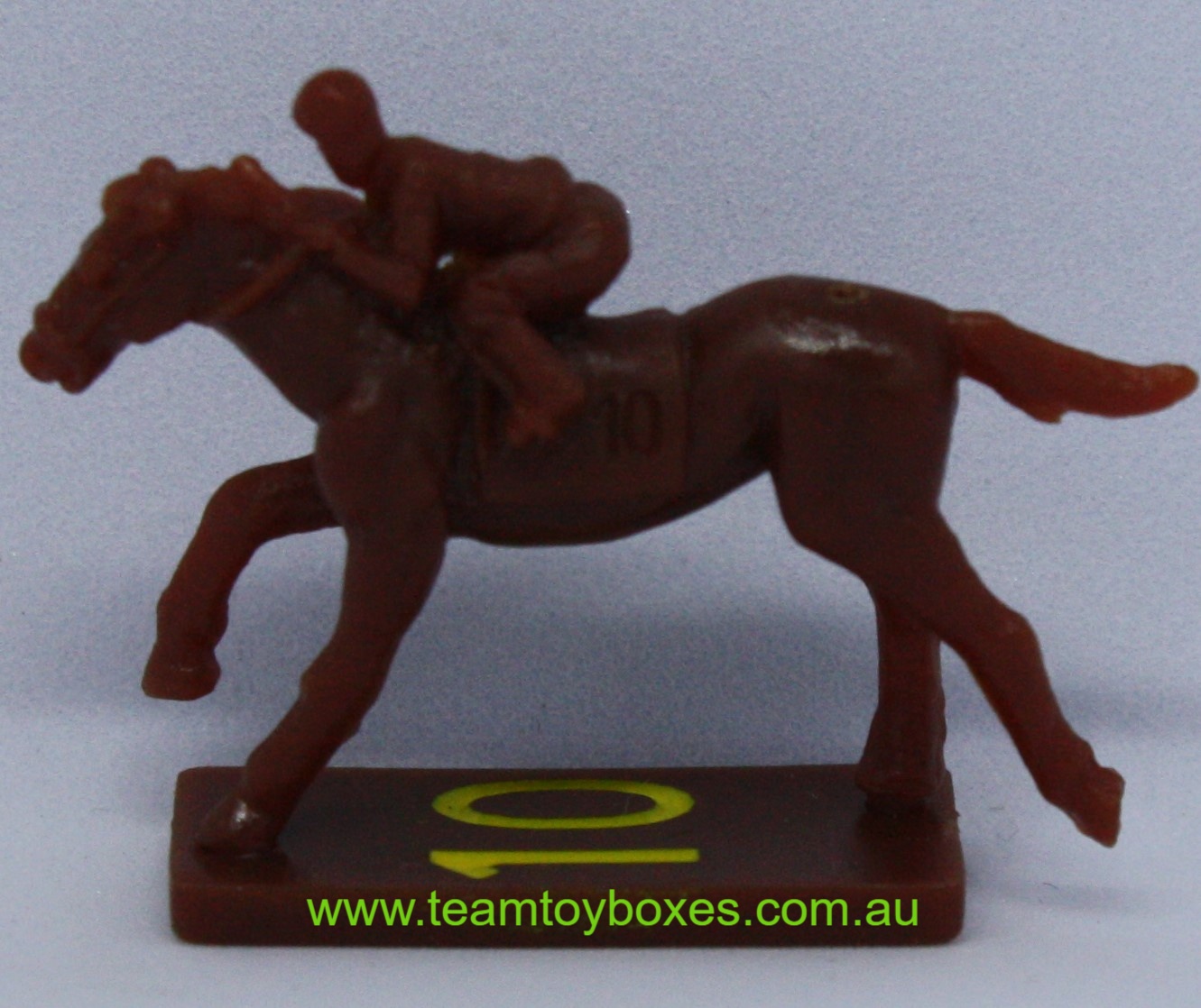PARTS ONLY - Home Stretch Horse Racing Board Game - (1) No. 10 Plastic Racehorse Only (New)