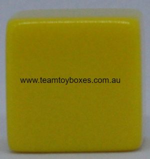 PARTS ONLY - Home Stretch Horse Racing Board Game - (1) Yellow Scoring Cube Only (New)