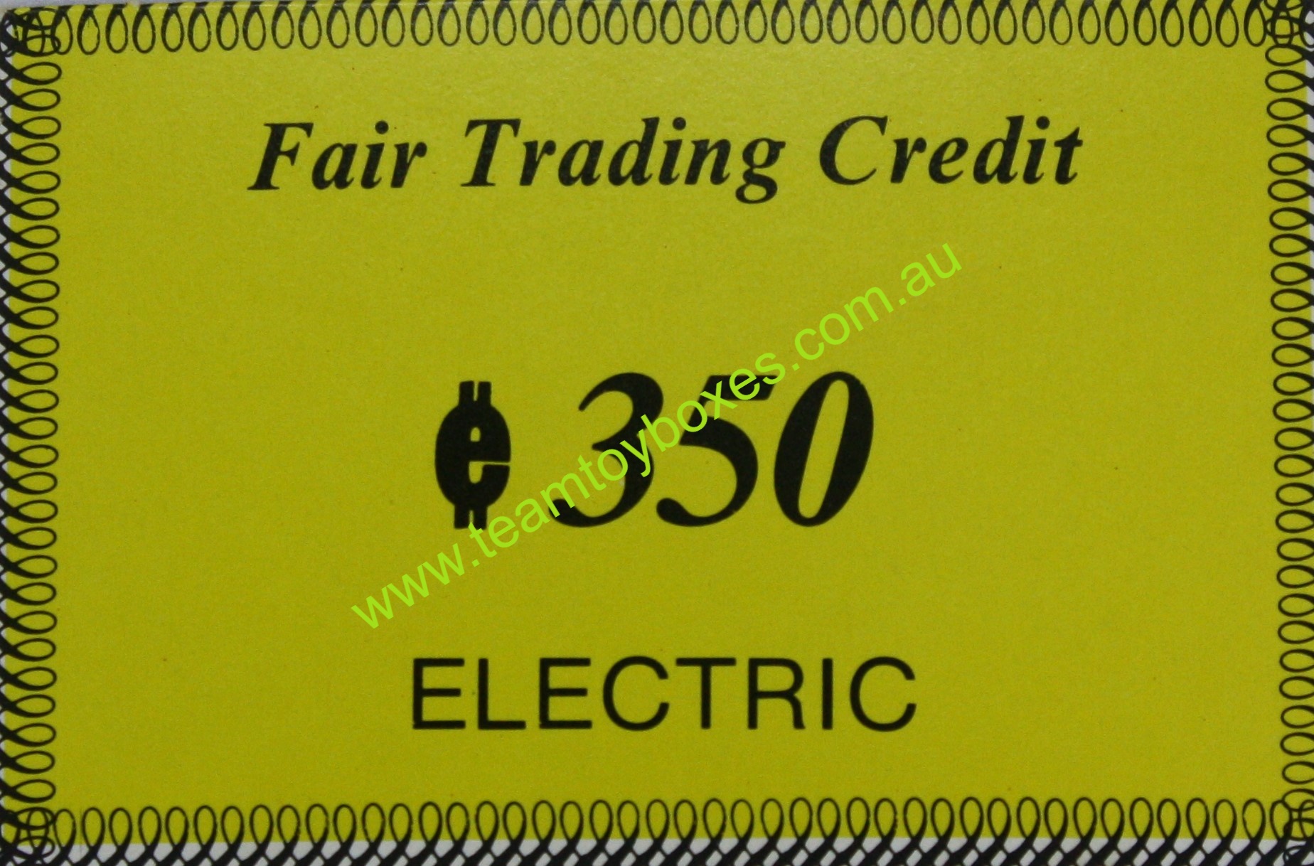 PARTS ONLY - Anti - Monopoly Board Game - (1) Electric €350 Fair Trading Credit Card Only