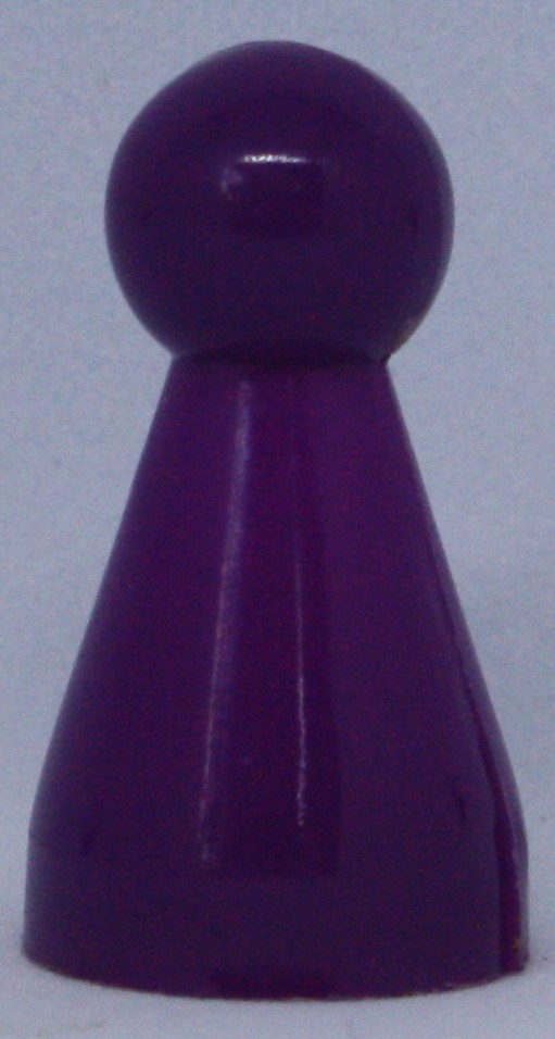 PARTS ONLY - Anti - Monopoly Board Game - (1) Purple Game Marker Only