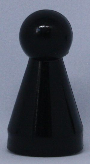 PARTS ONLY - Anti - Monopoly Board Game - (1) Black Game Marker Only
