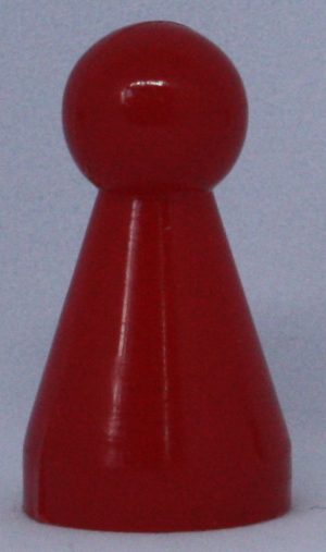 PARTS ONLY - Anti - Monopoly Board Game - (1) Red Game Marker Only