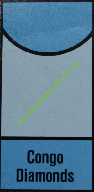 PARTS ONLY - Anti - Monopoly Board Game - (1) Congo Diamonds Accusation Card Only