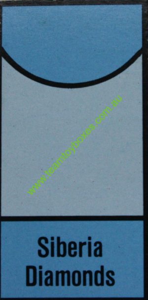 PARTS ONLY - Anti - Monopoly Board Game - (1) Siberia Diamonds Accusation Card Only