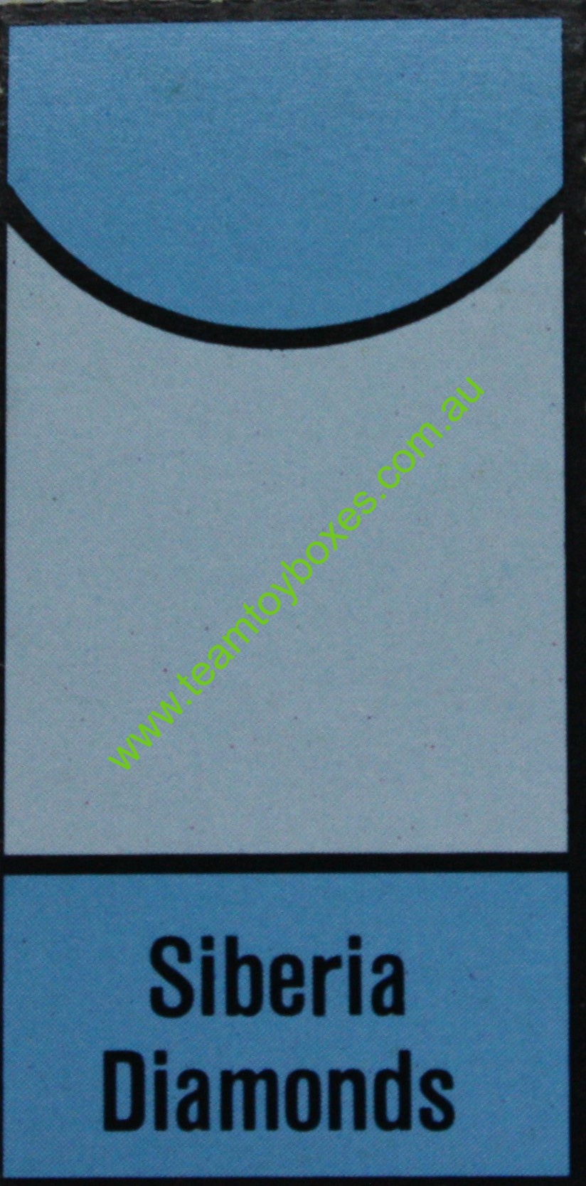 PARTS ONLY - Anti - Monopoly Board Game - (1) Siberia Diamonds Accusation Card Only
