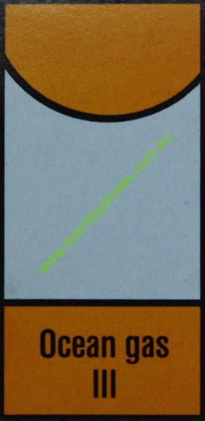 PARTS ONLY - Anti - Monopoly Board Game - (1) Ocean Gas III Accusation Card Only