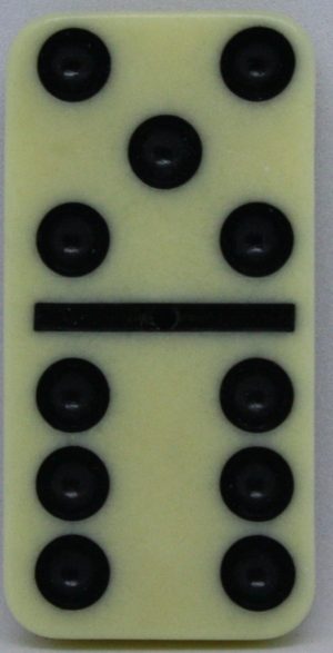 PARTS ONLY - Learn Dominoes Game - (1) Plastic Domino Tile Only