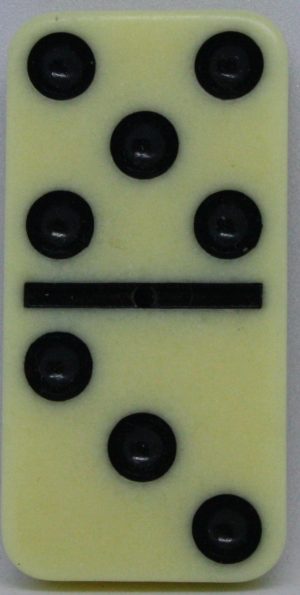 PARTS ONLY - Learn Dominoes Game - (1) Plastic Domino Tile Only