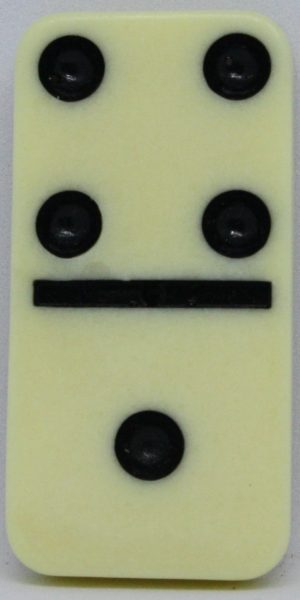 PARTS ONLY - Learn Dominoes Game - (1) Plastic Domino Tile Only