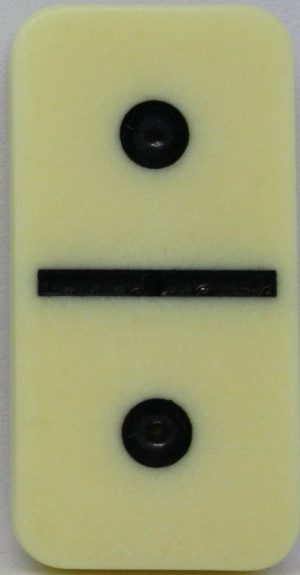 PARTS ONLY - Learn Dominoes Game - (1) Plastic Domino Tile Only