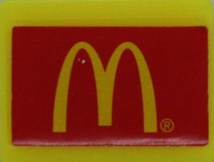 PARTS ONLY - Monopoly Empire Gold Edition Board Game - (1) Medium McDonalds Tile Only