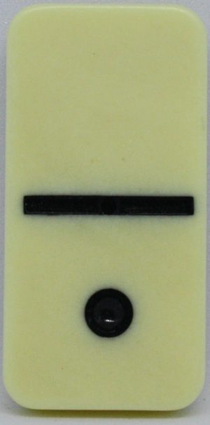 PARTS ONLY - Learn Dominoes Game - (1) Plastic Domino Tile Only