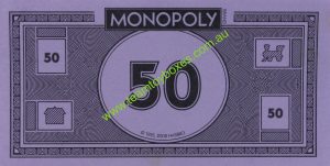 PARTS ONLY - Monopoly Empire Silver Edition Board Game - (1) Pack of 10 $50 Money Only
