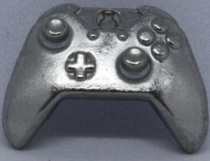 PARTS ONLY - Monopoly Empire Silver Edition Board Game - (1) Metal X Box Controller Token Only