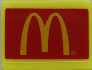 PARTS ONLY - Monopoly Empire Silver Edition Board Game - (1) McDonalds Tile Only