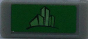 PARTS ONLY - Monopoly Empire Silver Edition Board Game - (1) Green Tile Only