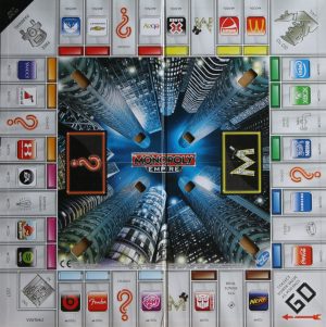 PARTS ONLY - Monopoly Empire Silver Edition Board Game - (1) Game Board Only