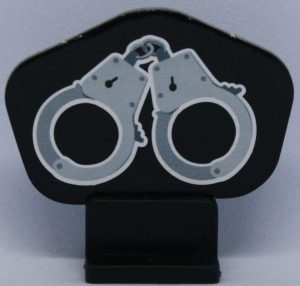 PARTS ONLY - Chopply Interactive DVD Board Game - (1) Handcuffs Mover and Stand Only