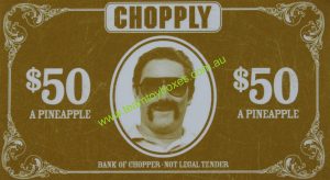 PARTS ONLY - Chopply Interactive DVD Board Game - (1) Pack of 10 $50 Chopply Money Only