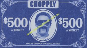 PARTS ONLY - Chopply Interactive DVD Board Game - (1) Pack of 10 $500 Chopply Money Only