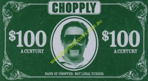 PARTS ONLY - Chopply Interactive DVD Board Game - (1) Pack of 10 $100 Chopply Money Only