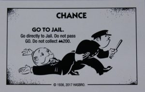 PARTS ONLY - Monopoly Board Game "Cheaters" Edition - (1) #17 Chance Card Only