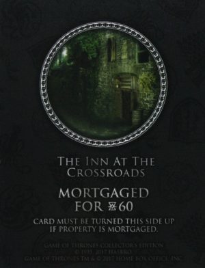 PARTS ONLY - Monopoly Board Game "Game of Thrones" Collector’s Edition - (1) The Inn At The Crossroads Title Deed Card Only