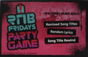 PARTS ONLY - RNB Fridays Party Board Game - (1) Pack of 50 Questions (Remixed Song Titles, Random Lyrics, Song Title Rewind)