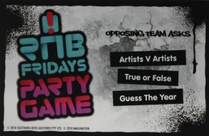 PARTS ONLY - RNB Fridays Party Board Game - (1) Pack of 50 Questions (Artists V Artists, True or False, Guess The Year)