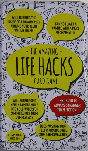 The Amazing Life Hacks Tin Edition Card Game - Used