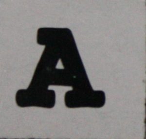 PARTS ONLY - Skeleton Hangman Magnetic Pocket Game - (1) Magnetic Letter A Only