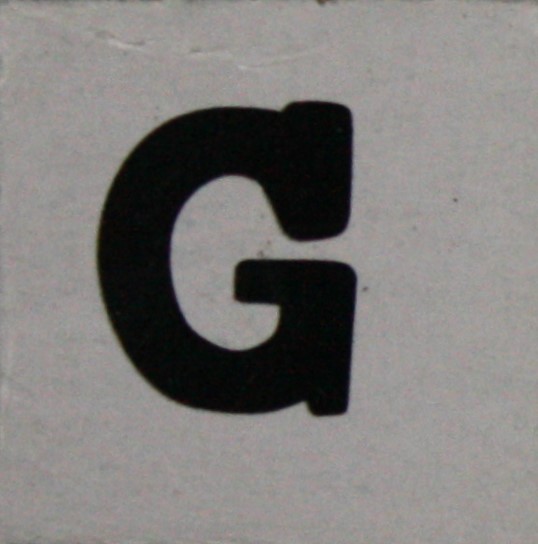 PARTS ONLY - Skeleton Hangman Magnetic Pocket Game - (1) Magnetic Letter G Only