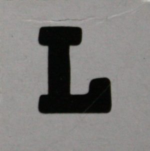 PARTS ONLY - Skeleton Hangman Magnetic Pocket Game - (1) Magnetic Letter L Only