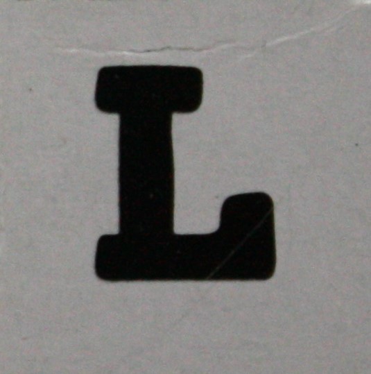 PARTS ONLY - Skeleton Hangman Magnetic Pocket Game - (1) Magnetic Letter L Only